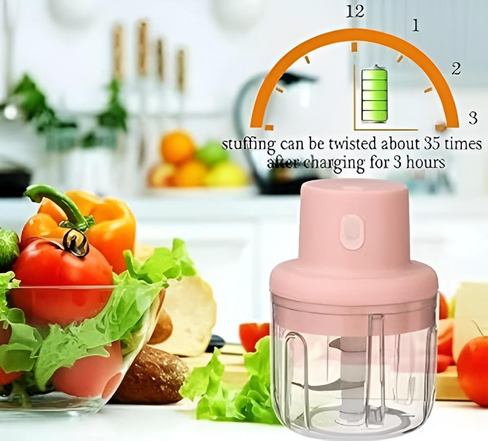 Trenditor™ - Mini Electric Chopper || Portable Mini Wireless Electric Food Processor ||  Premium Quality Blade & 250ml Capacity with USB Charging