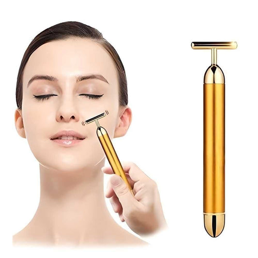 Trenditor™ 24K Gold Energy Beauty Bar - Electric Facial Massage Roller For Skin Lifting & Glow