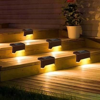 Trenditor™ Outdoor Stair & Deck Lights – Automatic Waterproof LED for Pathway, Garden & Fence