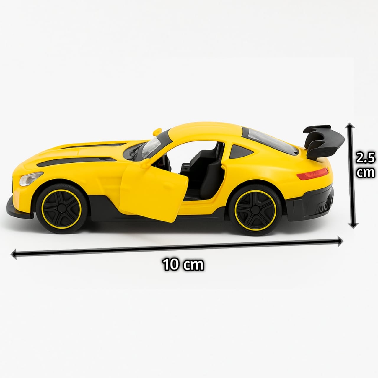 Trenditor™ Mercedes-AMG GT 1:43 Die-Cast Pull Back Car – Metal Body, Open Doors, No light&sound