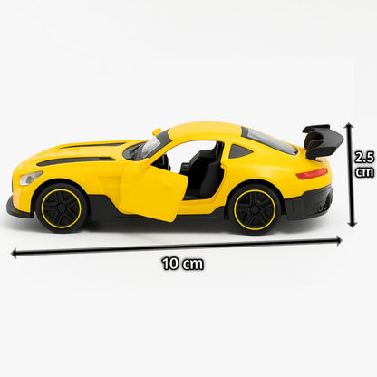 Trenditor™ Mercedes-AMG GT 1:43 Die-Cast Pull Back Car – Metal Body, Open Doors, No light&sound