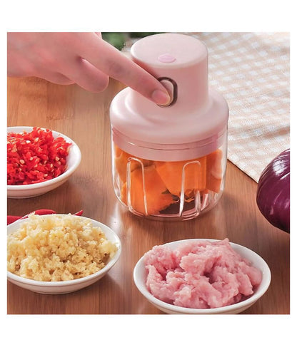 Trenditor™ - Mini Electric Chopper || Portable Mini Wireless Electric Food Processor ||  Premium Quality Blade & 250ml Capacity with USB Charging